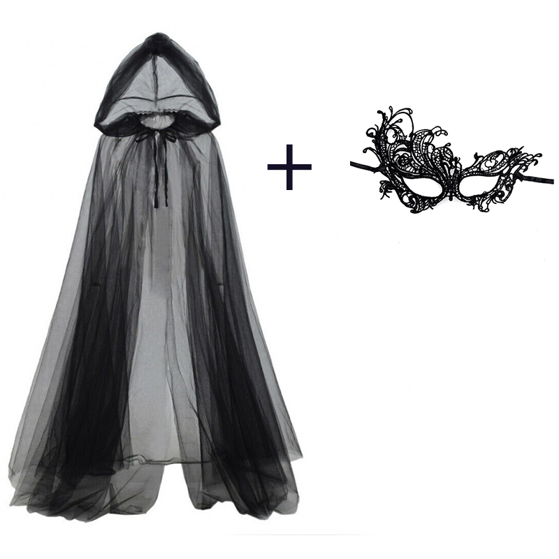 Black Face Mask Pack - Set di 2 Pezzi Mantello Nero