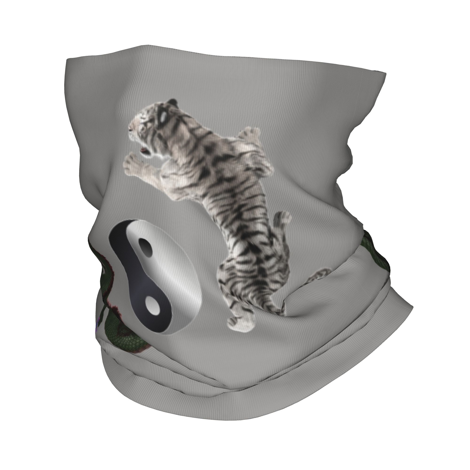 Neck Gaiter Face Cover - Sciarpa Multifunzione Personalizzata con Motivo Yin